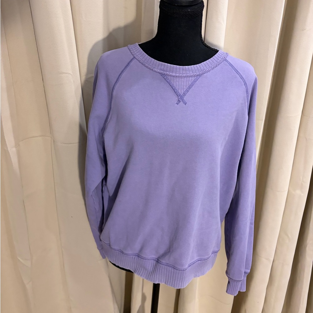 American Eagle Outfitters Lilac Crew Neck Sweater